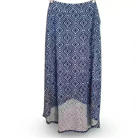 FG Blue Diamond Boho Tulip Maxi Skirt XL 16/18 NWOT - Super SOFT - Picture 1 of 6